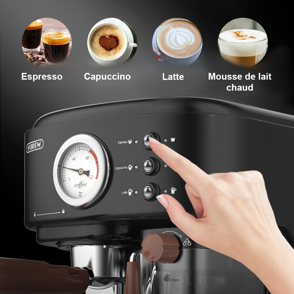 Interface H8A et types de boissons