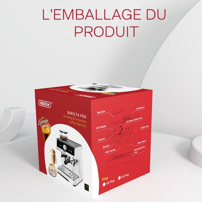 Emballage de la machine Hibrew H7