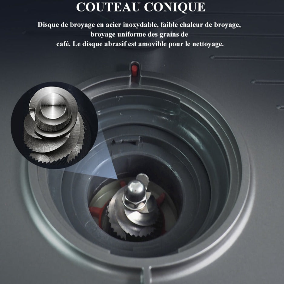 Couteau conique intégré Machine à Espresso H7