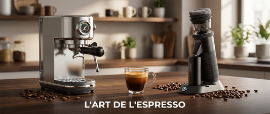 Station barista complète avec machine espresso HiBREW H10B et moulin G5