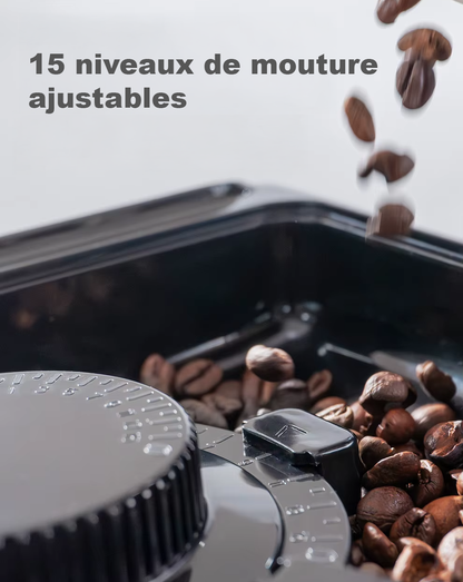 15 niveaux de mouture ajustables H16