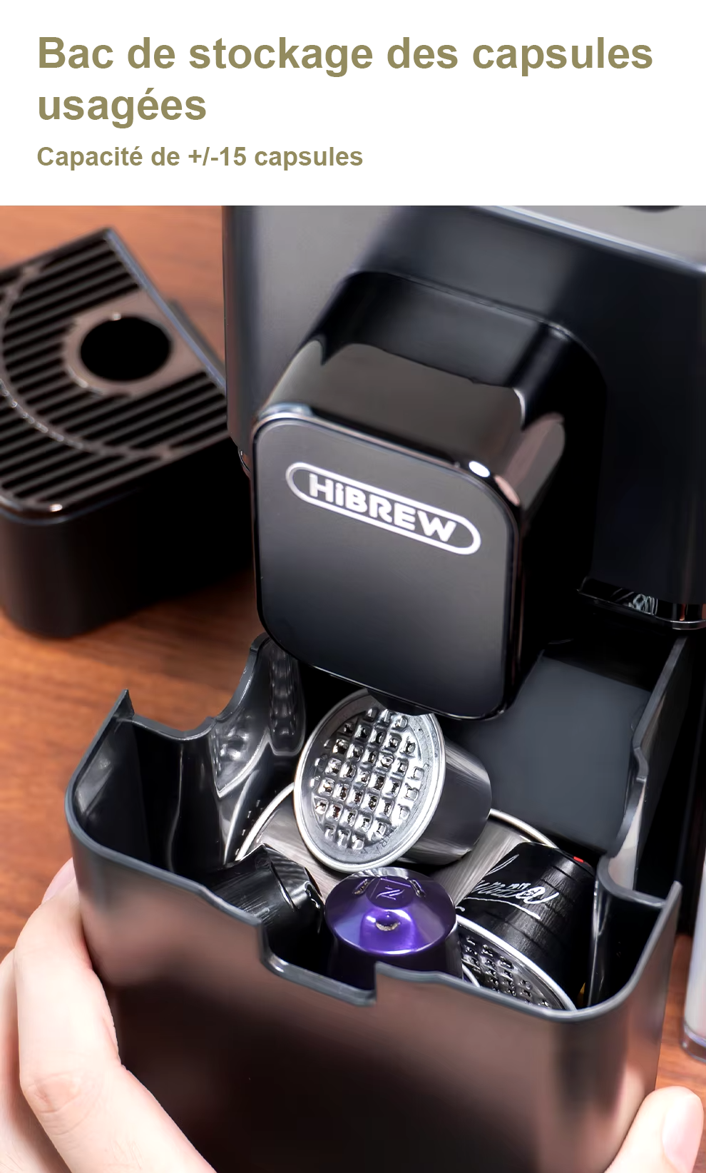 Machine à Espresso, Cappuccino et Latté Automatique 20 Bars H15