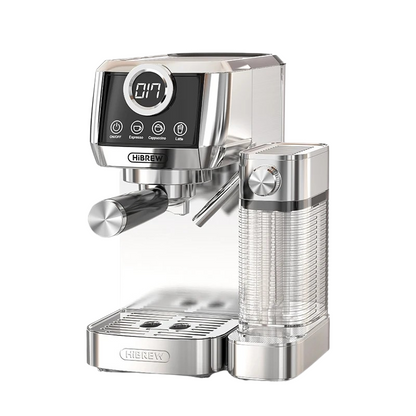 Machine 3 en 1 Espresso, Cappuccino & Latte Semi Automatique Inox H13A