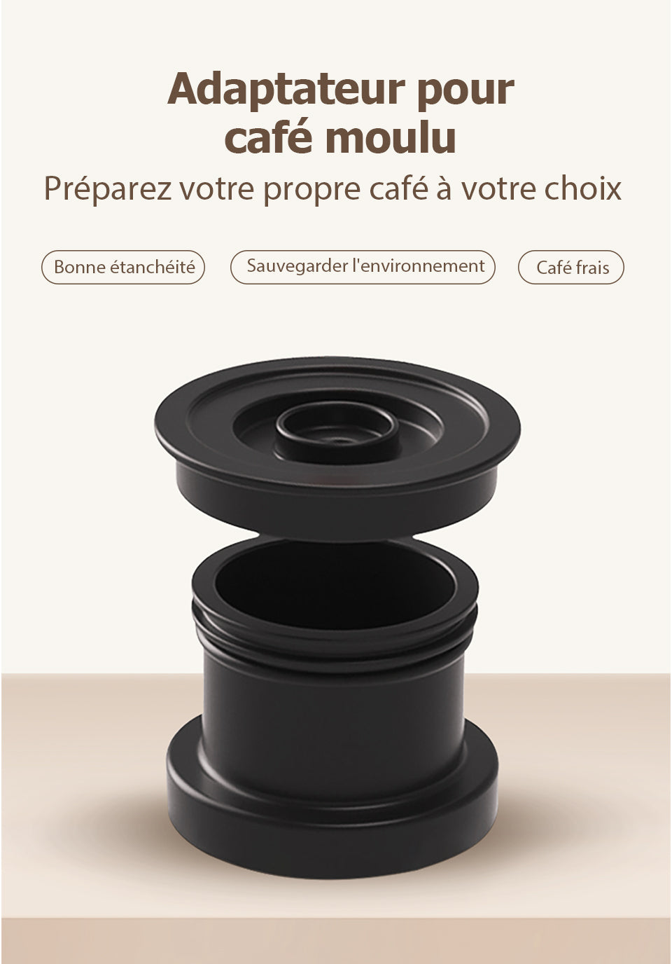 Adaptateur Pour Café moulue machine à café portable h4