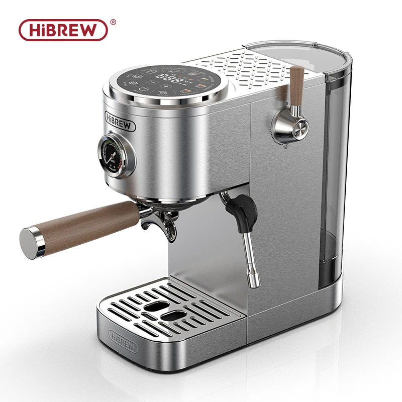 Machine expresso HiBREW H13 argent finition métal brossé