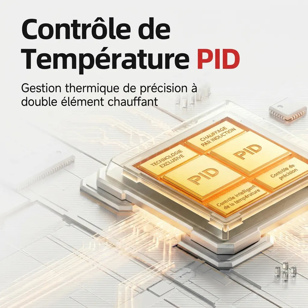 Fonction de contrôle de la température PID du double élément chauffant
