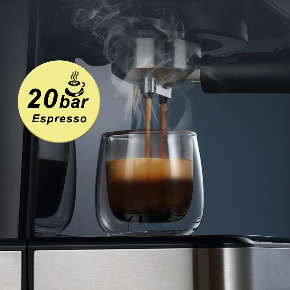Extraction 20 Bar Machine à Espresso Hibrew H5