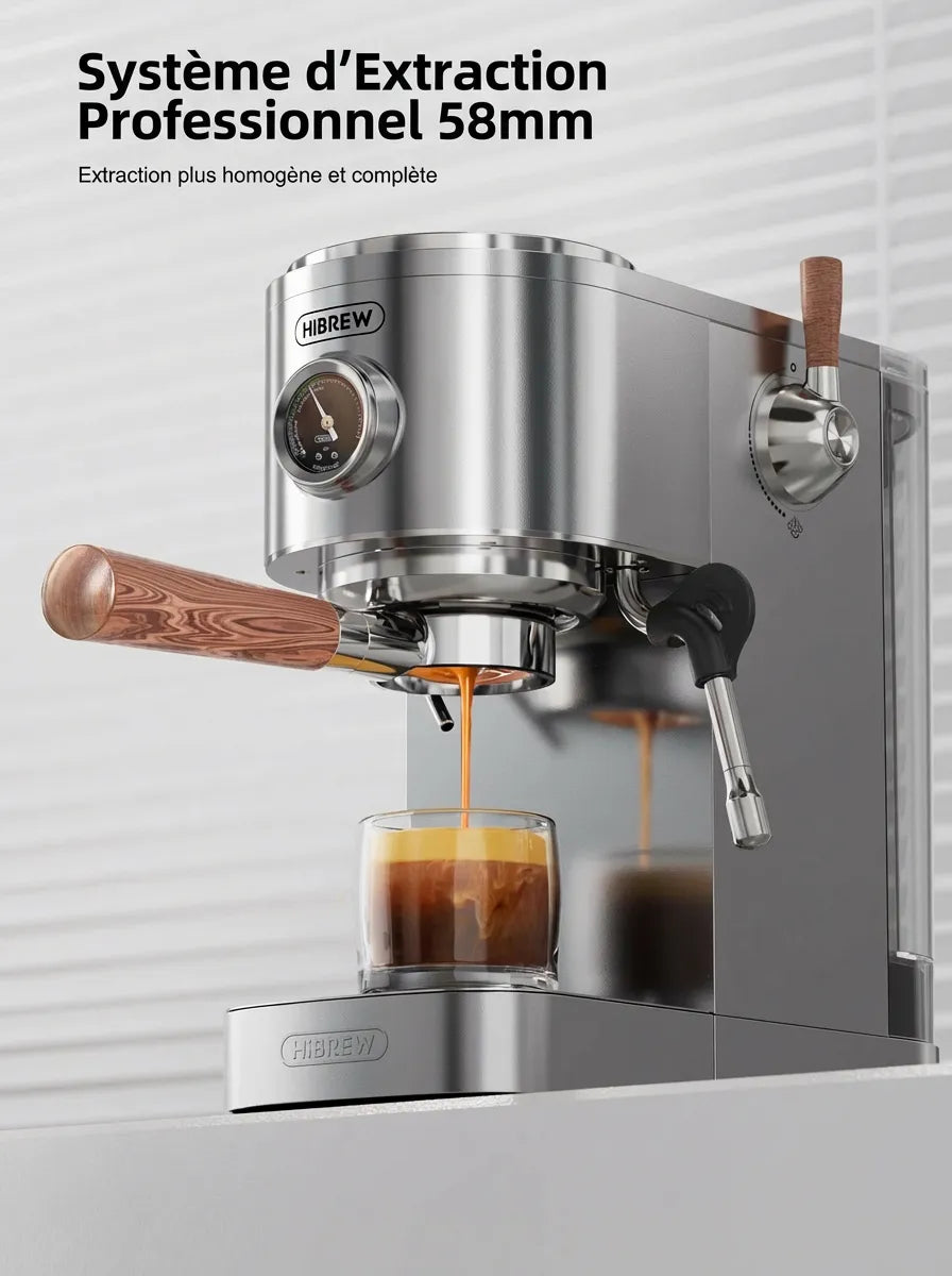 Extraction café porte-filtre 58mm professionnel HiBREW