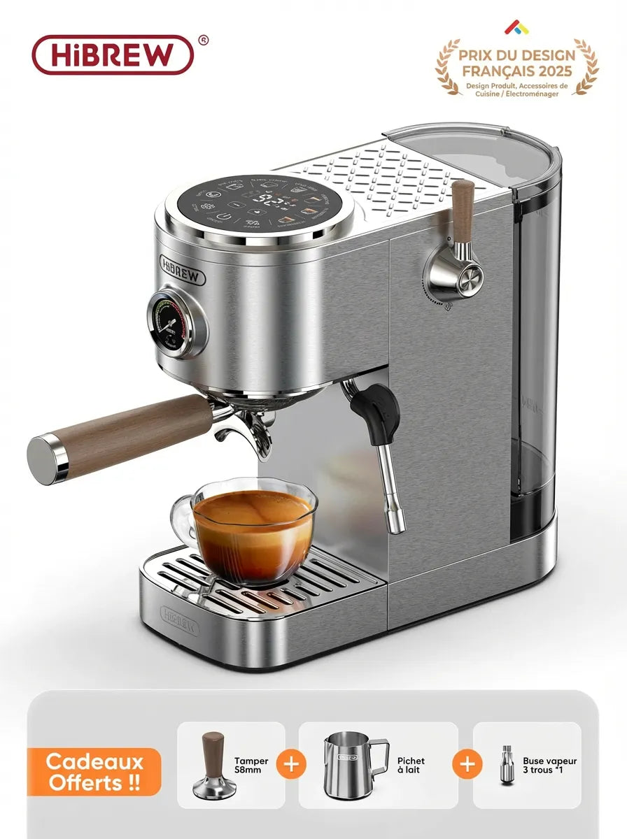 AIRMSEN 3-en-1 Machine à Expresso 20 Bar – Latte, Cappuccino, Double Chaudière Inox, Réservoir 1,8L, Mousseur à Lait - Electroménager AIRMSEN 3-en-1 Machine à Expresso 20 Bar – Latte, Cappuccino, Double Chaudière Inox, Réservoir 1,8L, Mousseur à Lait - Electroménager