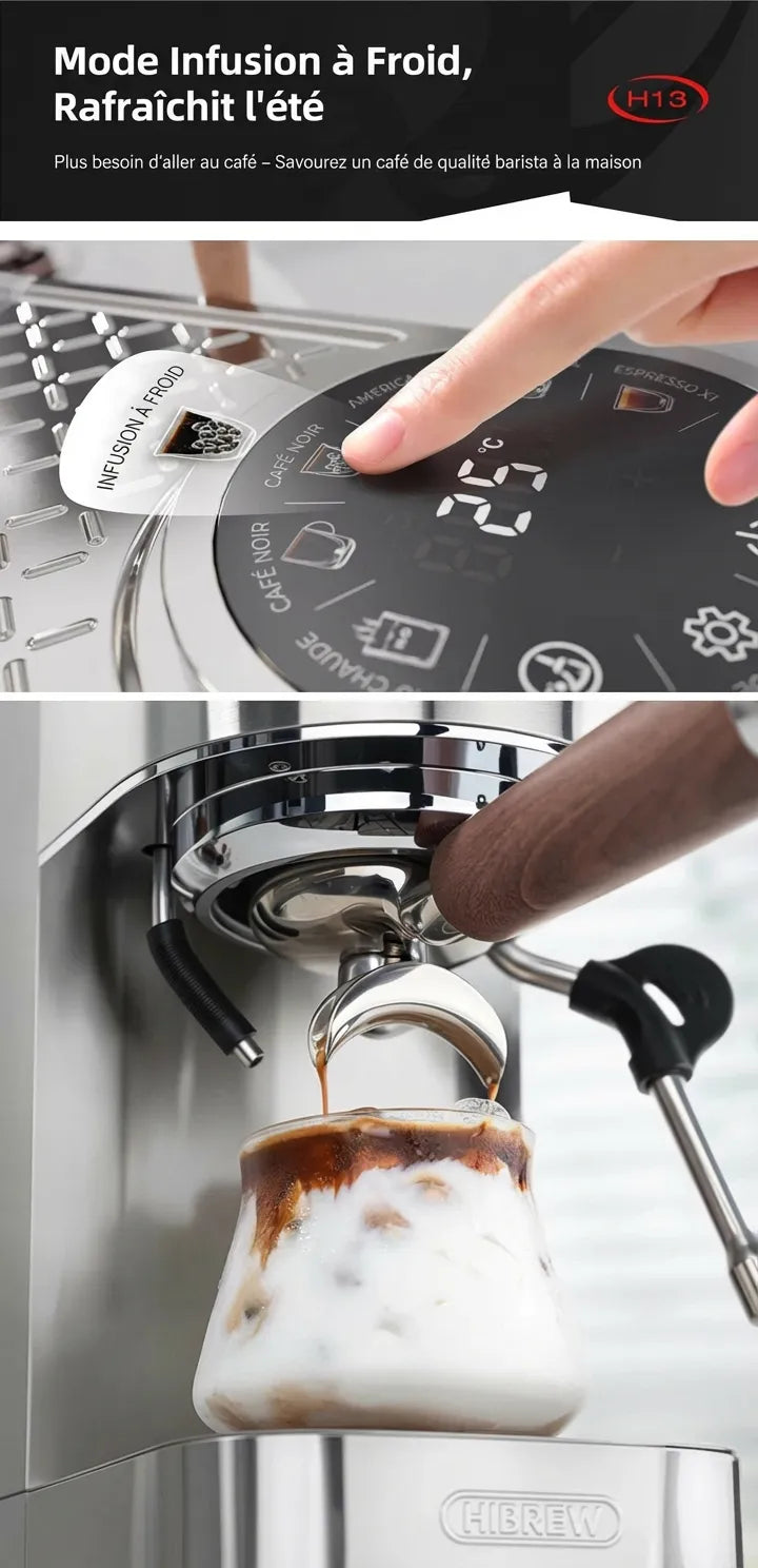 Fonction Cold Brew café froid sur machine expresso