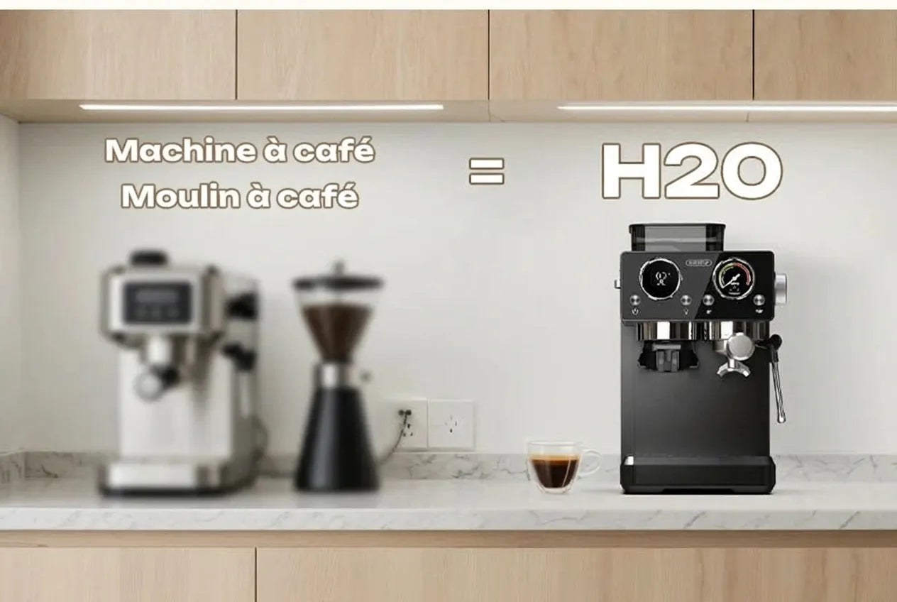 Comparaison machine tout-en-un H20 contre équipements séparés