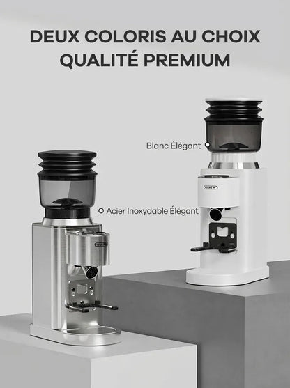 Moulin à café HiBREW G7 blanc et argent design premium