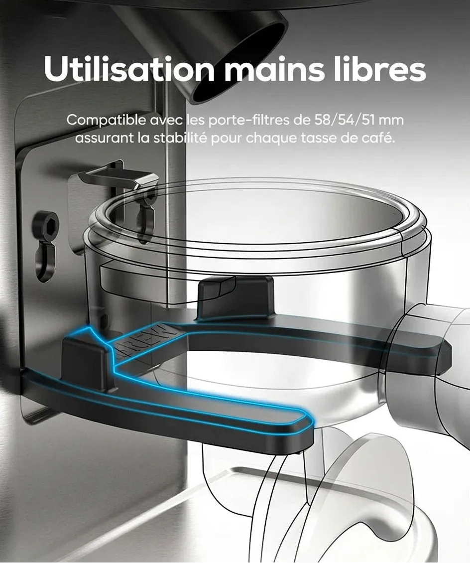 Support porte-filtre mains libres compatible 58mm