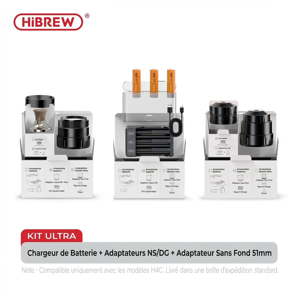 Kits Accessoires HiBREW H4C | Batterie & Adaptateurs Barista