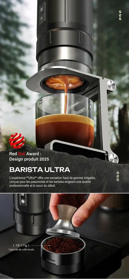 Extraction espresso parfaite avec porte-filtre sans fond 51mm HiBREW