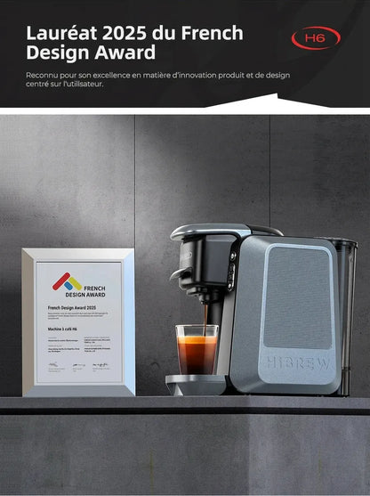 Certificat du French Design Award 2025 décerné à la machine HiBREW H6.