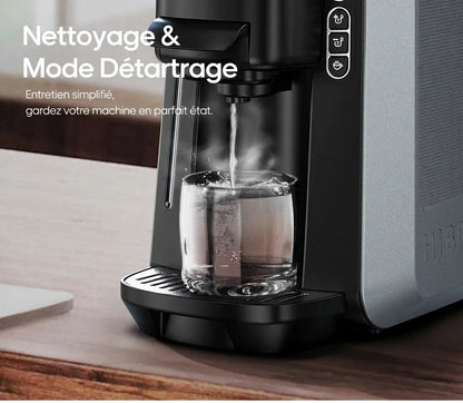 Démonstration du mode de nettoyage et de détartrage automatique.