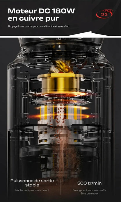 Vue interne du moteur DC 180W en cuivre pur tournant à 500 tr/min.