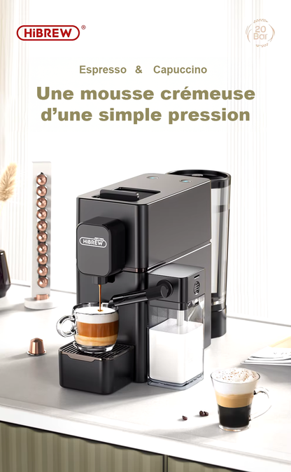 Machine à Espresso, Cappuccino et Latté Automatique 20 Bars H15